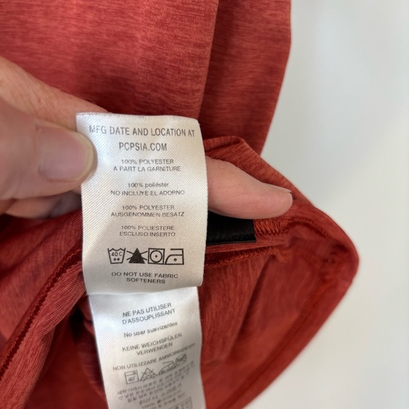 Patagonia Capilene Live Simply Guitar Decal Short Sleeve Shirt Size M - Picture 4 of 6